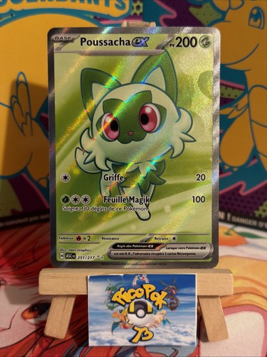 Carte pokemon poussacha - pokemon,