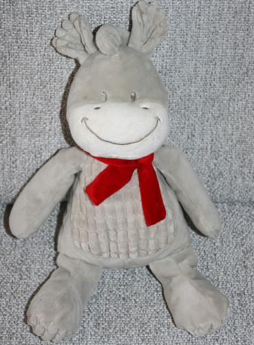 Nicotoy doudou ane girafe gris - nicotoy,