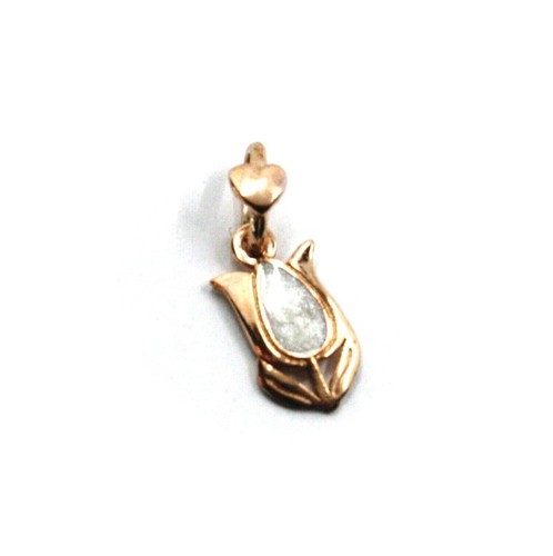 Pendentif rose petit - pendentif, 9k,