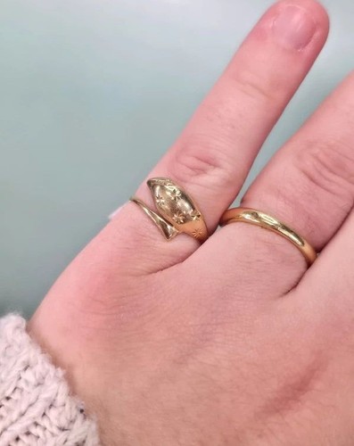 Bague forme dauphin or - bague,