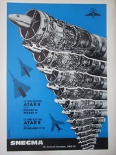 1964-65 PUB SNECMA TURBOREACTEUR ATAR 9 8 ENGINE DASSAULT MIRAGE ETENDARD AD