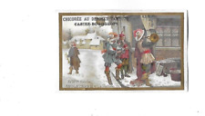 3 CHROMOS anciens CHICOREE Casiez Bourgeois Angleterre Noël + 2 oiseaux symboles