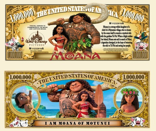 Vaiana moana billet million - vaiana,