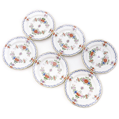 Assiettes fleurs indiennes - à,