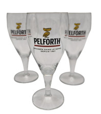 🍺 Lot de 3 Verres PELFORTH