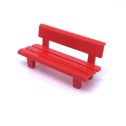 Playmobil zoo banc rouge - zoo, *