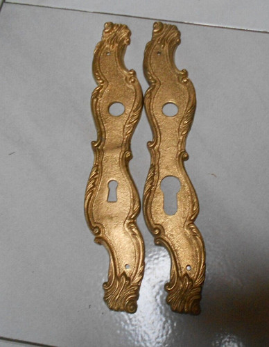 Paire plaques porte - de, de