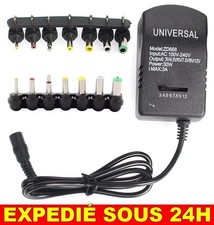 ✅ Adaptateur Chargeur Convertisseur  AC 220V à DC 3V 4.5V 6V 7.5V 9V 12V EU 30W