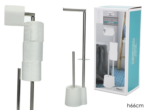 Porte papier avec brosse - porte-papier,