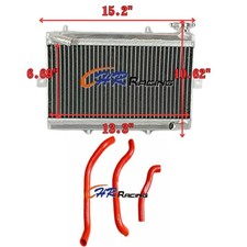 Aluminum Radiator+RED HOSE For
