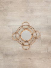 Miroir Mural Rotin Cerclé