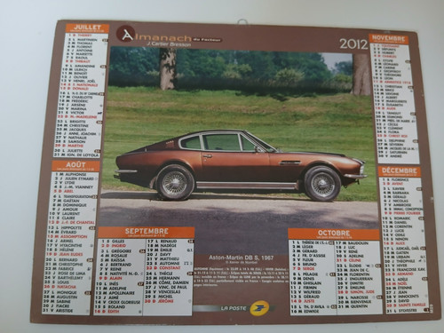 Calendrier almanachs poste - calendrier,