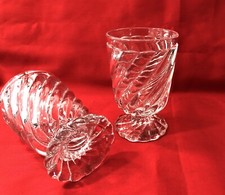 verre à pied / gobelet en cristal signé BACCARAT modèle BAMBOU 11,3 cm Calice