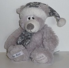 Doudou Ours Louise Mansen - Bonnet gris