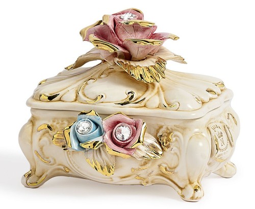 Porcelaine capodimonte boîte - porcelaine,