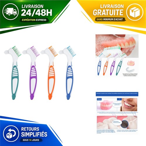 Brosse dents pour - dents, prothèse