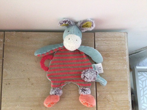 Doudou plat âne biscotte - doudou,