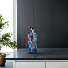 Poupée chinoise en soie faite main : figurine de costume traditionnel de