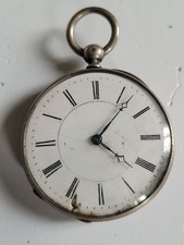 montre gousset savonnette argent homme a clef  63 grammes ne fonctionne pas