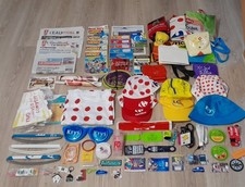 GROS LOT D OBJETS DIFFERENTS TOUR DE FRANCE CYCLISME DE LA CARAVANE PUBLICITAIRE