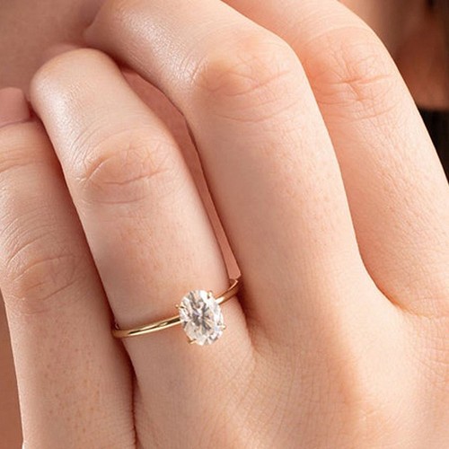 Bague carat taille ovale - 1,50,