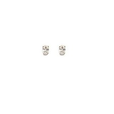 Bo Oreilles Puce Ovale Diamant