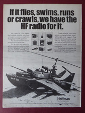 1974-1975 HOFFMAN NAVCOM SYSTEMS HF SSB RADIO ARMY SOLID STATE ORIGINAL AD