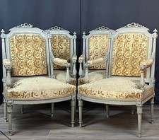 Suite de quatre fauteuils de style Louis XVI – fin XIXe