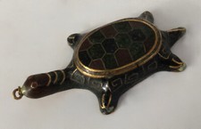 PENDENTIF TORTUE/ METAL DORE/