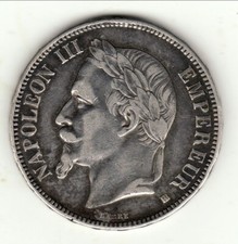 5 FRANCS NAPOLEON III LAUREE