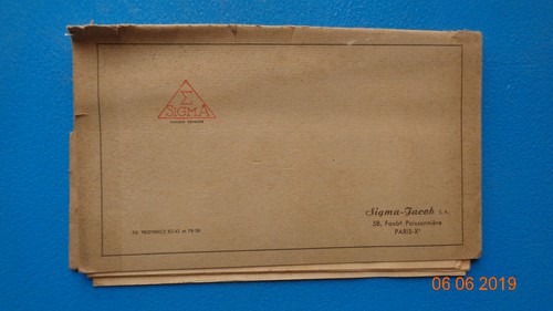 Catalogue sigma jacob 1949 - jacob,