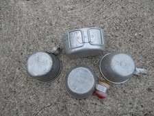 Guerre Algerie Lot de 4 Quarts de Gourde Dotation Gravé Saharien Femme