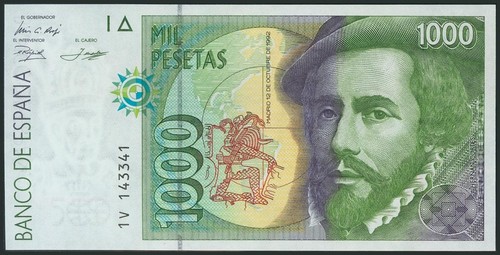 1000 pesetas octobre - 1000, pesetas.