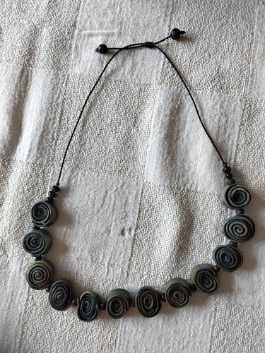 Collier rouleaux écorce - collier, d'écorce