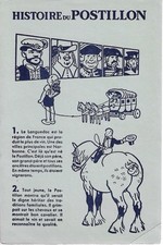 Lot Buvards Publicitaires Vintage – Histoire du Postillon – Vin du Languedoc