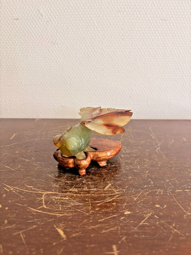 Ancien poisson sculpté - ancien,