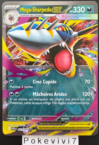 Carte pokemon mega sharpedo - pokemon, mega-sharpedo