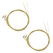 12 Remplacement de Cordes en Acier pour Guitare Acoustique  Silver Brass B4Q1