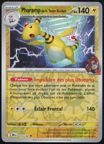 Carte pokémon pharamp 074 182 - pokémon,