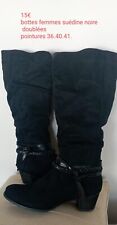 bottes daim femme 36, 40,41 neuves