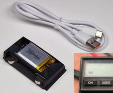 Batterie rechargeable pour HP-41C HP-41CV HP41-CX (USB-C) - MODÈLE AMÉLIORÉ