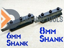 MINI PORTE-OUTILS DE SÉPARATION COUPE TOUR TIGE 6MM & 8MM + LAMES HSS 1,45x5x...