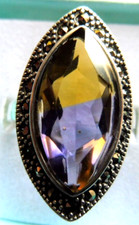 Bague Amétrine précieuse 27