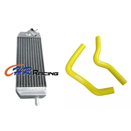 Aluminum radiator yellow - radiator+yellow, hose