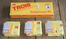 KODAK - 3 chargeurs SUPER 8 Kodachrome 40 -- KMA 464P 15m