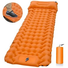 Coussin de Couchage d'Extérieur Matelas Gonflable de Camping avec Etui