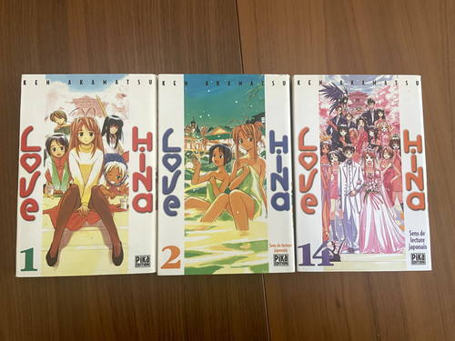 Lot tomes manga love hina - love,