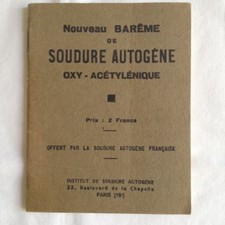 Nouveau Barême De Soudure