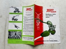 depliant agria motobineuse monoroue agriculture 1960