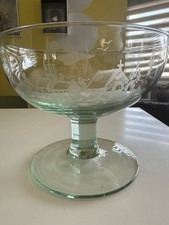 Compotier Verre Gravé Personnages